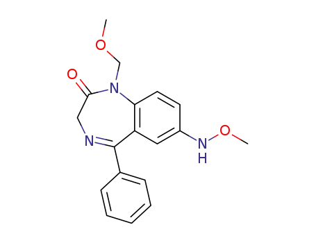 Molecular Structure of 55894-93-4 (2H-1,4-Benzodiazepin-2-one,
1,3-dihydro-7-(methoxyamino)-1-(methoxymethyl)-5-phenyl-)