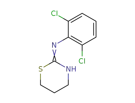 Molecular Structure of 29263-34-1 (4H-1,3-Thiazin-2-amine, N-(2,6-dichlorophenyl)-5,6-dihydro-)