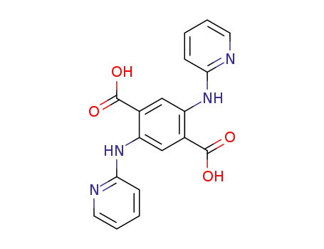 Molecular Structure of 62763-84-2 (1,4-Benzenedicarboxylic acid, 2,5-bis(2-pyridinylamino)-)