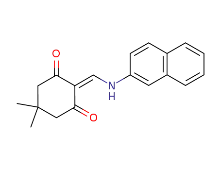 Molecular Structure of 55118-92-8 (1,3-Cyclohexanedione,
5,5-dimethyl-2-[(2-naphthalenylamino)methylene]-)