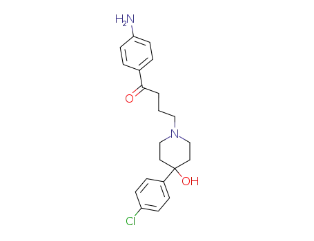 Molecular Structure of 56924-12-0 (1-Butanone,
1-(4-aminophenyl)-4-[4-(4-chlorophenyl)-4-hydroxy-1-piperidinyl]-)