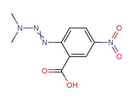 Molecular Structure of 66974-69-4 (2-[(1E)-3,3-dimethyltriaz-1-en-1-yl]-5-nitrobenzoic acid)