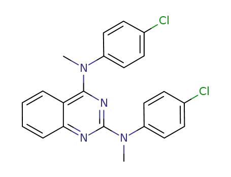 Molecular Structure of 827030-49-9 (2,4-Quinazolinediamine, N,N'-bis(4-chlorophenyl)-N,N'-dimethyl-)