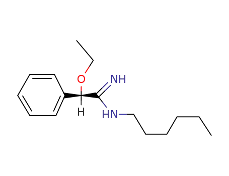 Molecular Structure of 64058-82-8 (2-Ethoxy-N1-hexyl-2-phenylacetamidine)