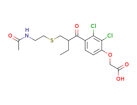 Acetic acid, [4-[2-[[[2-(acetylamino)ethyl]thio]methyl]-1-oxobutyl]-2,3-dichlorophenoxy ]-
