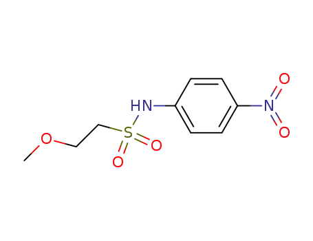 Molecular Structure of 63178-87-0 (Ethanesulfonamide, 2-methoxy-N-(4-nitrophenyl)-)