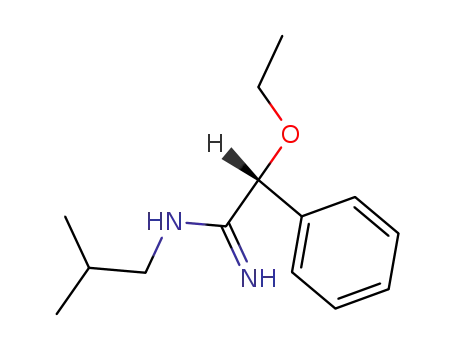 Molecular Structure of 64058-83-9 (Benzeneethanimidamide, a-ethoxy-N-(2-methylpropyl)-)