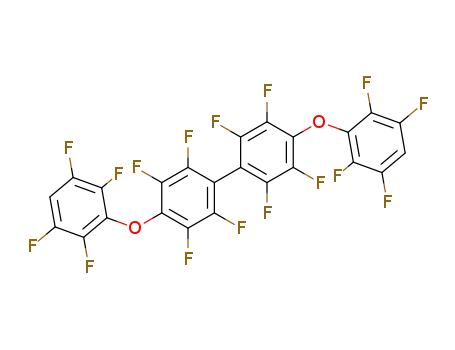 Molecular Structure of 14055-54-0 (1,1'-Biphenyl,2,2',3,3',5,5',6,6'-octafluoro-4,4'-bis(2,3,5,6-tetrafluorophenoxy)-)