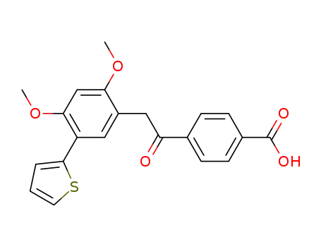 Benzoic acid, 4-[[2,4-dimethoxy-5-(2-thienyl)phenyl]acetyl]-