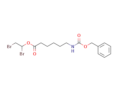 Hexanoic acid, 6-[[(phenylmethoxy)carbonyl]amino]-, 1,2-dibromoethyl
ester