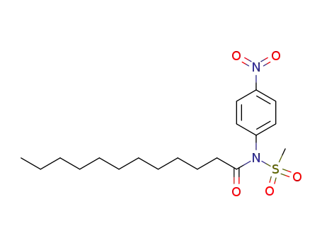Molecular Structure of 61068-44-8 (Dodecanamide, N-(methylsulfonyl)-N-(4-nitrophenyl)-)