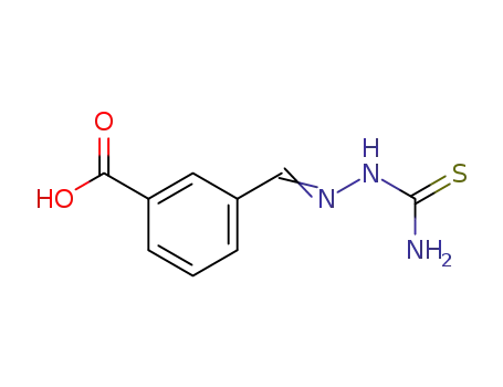 Molecular Structure of 61471-37-2 (Benzoic acid, 3-[[(aminothioxomethyl)hydrazono]methyl]-)