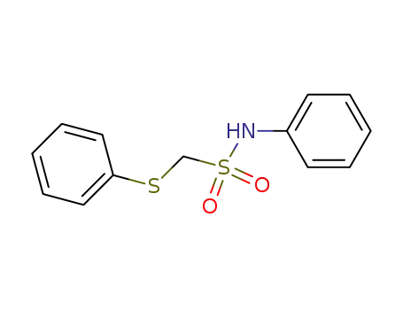 Molecular Structure of 55116-80-8 (Methanesulfonamide, N-phenyl-1-(phenylthio)-)