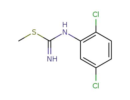 Molecular Structure of 96157-12-9 (Carbamimidothioic acid, (2,5-dichlorophenyl)-, methyl ester)