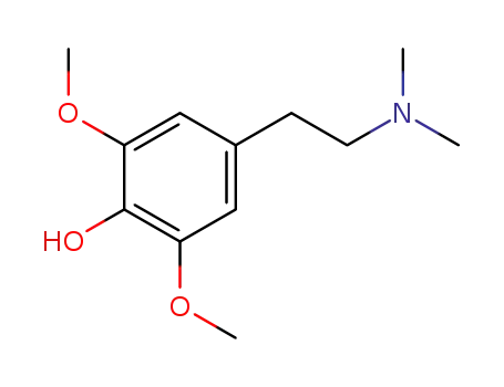 Molecular Structure of 26237-24-1 (Phenol,4-[2-(dimethylamino)ethyl]-2,6-dimethoxy-)
