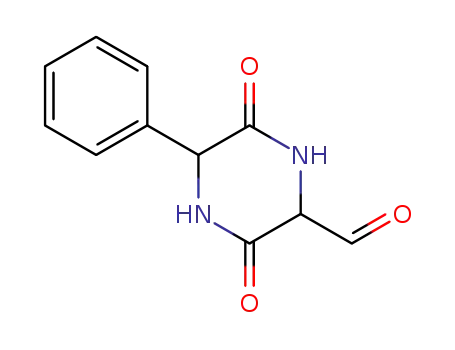 Molecular Structure of 62673-91-0 (2-Piperazinecarboxaldehyde, 3,6-dioxo-5-phenyl-)