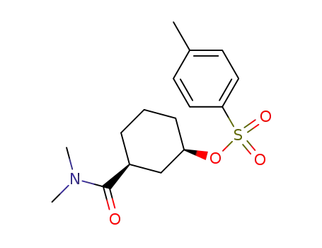 Molecular Structure of 61471-24-7 (Cyclohexanecarboxamide,
N,N-dimethyl-3-[[(4-methylphenyl)sulfonyl]oxy]-, cis-)