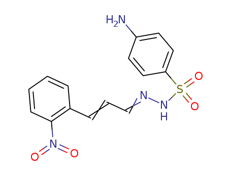 4-amino-N-[[(E)-3-(2-nitrophenyl)prop-2-enylidene]amino]benzenesulfonamide cas  7356-76-5