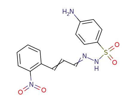 Molecular Structure of 7356-76-5 (4-amino-N-[[(E)-3-(2-nitrophenyl)prop-2-enylidene]amino]benzenesulfonamide)