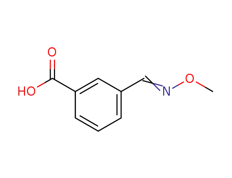 Molecular Structure of 61471-42-9 (Benzoic acid, 3-[(methoxyimino)methyl]-)