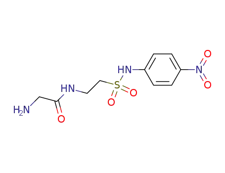 Molecular Structure of 63345-53-9 (Acetamide, 2-amino-N-[2-[[(4-nitrophenyl)amino]sulfonyl]ethyl]-)