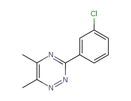 Molecular Structure of 62230-40-4 (1,2,4-Triazine, 3-(3-chlorophenyl)-5,6-dimethyl-)