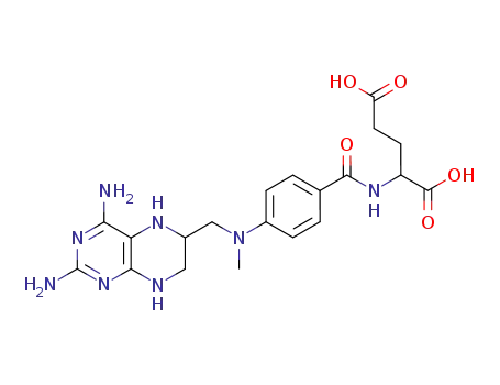 Molecular Structure of 61914-97-4 (Glutamic acid,
N-[4-[[(2,4-diamino-5,6,7,8-tetrahydro-6-pteridinyl)methyl]methylamino]
benzoyl]-)