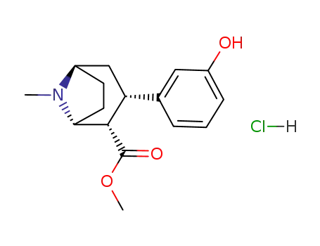 (1R,2S,3S,5R)-3-(3-Hydroxy-phenyl)-8-methyl-8-aza-bicyclo[3.2.1]octane-2-carboxylic acid methyl ester; hydrochloride