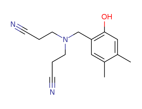 3-[2-cyanoethyl-[(2-hydroxy-4,5-dimethyl-phenyl)methyl]amino]propanenitrile cas  94111-92-9