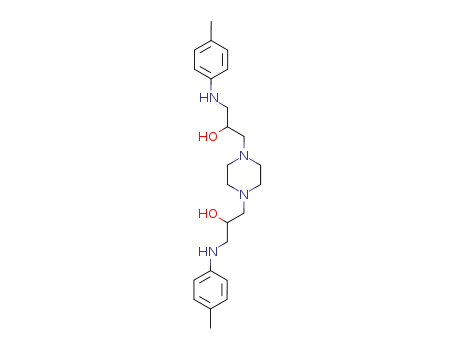 Molecular Structure of 14585-44-5 (1,4-Piperazinediethanol,a1,a4-bis[[(4-methylphenyl)amino]methyl]-)