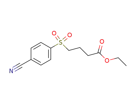 Butanoic acid, 4-[(4-cyanophenyl)sulfonyl]-, ethyl ester