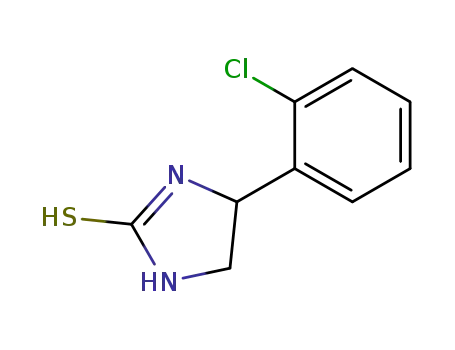 Molecular Structure of 40658-91-1 (2-Imidazolidinethione, 4-(2-chlorophenyl)-)