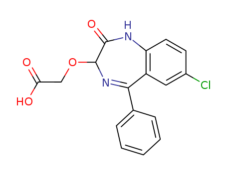 Acetic acid, [(7-chloro-2,3-dihydro-2-oxo-5-phenyl-1H-1,4-benzodiazepin-3-yl)oxy]-