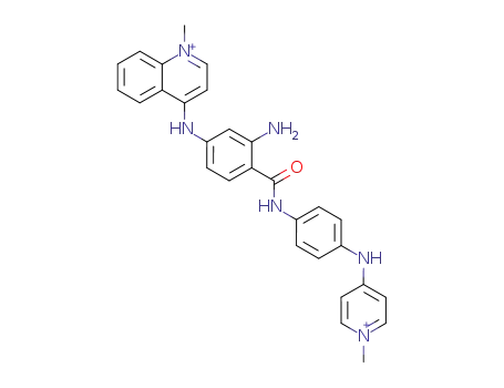 Molecular Structure of 88495-93-6 (Quinolinium,
4-[[3-amino-4-[[[4-[(1-methylpyridinium-4-yl)amino]phenyl]amino]carbon
yl]phenyl]amino]-1-methyl-)