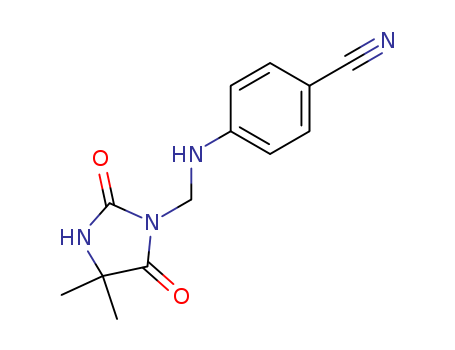 Benzonitrile, 4-[[(4,4-dimethyl-2,5-dioxo-1-imidazolidinyl)methyl]amino]-