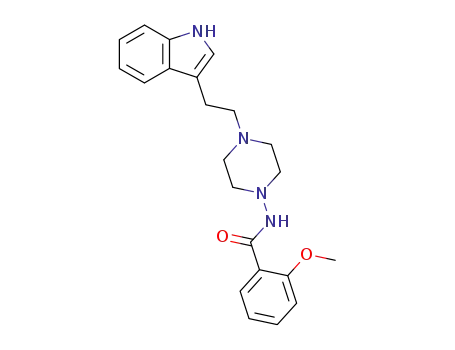Molecular Structure of 58433-83-3 (Benzamide, N-[4-[2-(1H-indol-3-yl)ethyl]-1-piperazinyl]-2-methoxy-)