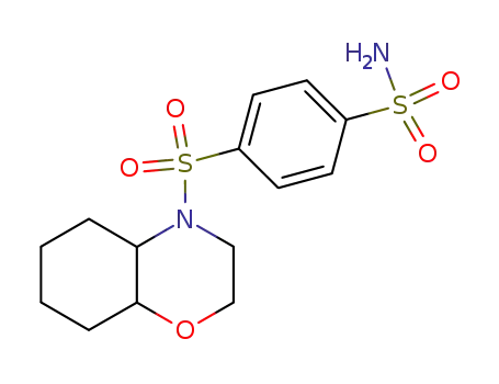 Molecular Structure of 55619-34-6 (Benzenesulfonamide, 4-[(octahydro-4H-1,4-benzoxazin-4-yl)sulfonyl]-)