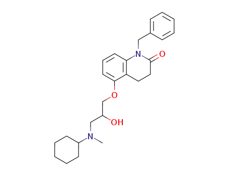 1-benzyl-5-[3-(cyclohexyl-methyl-amino)-2-hydroxy-propoxy]-3,4-dihydro-1<i>H</i>-quinolin-2-one