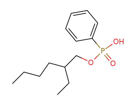 Molecular Structure of 1518-07-6 (Phosphonic acid, phenyl-, mono(2-ethylhexyl) ester)