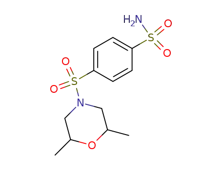 Molecular Structure of 55619-41-5 (Benzenesulfonamide, 4-[(2,6-dimethyl-4-morpholinyl)sulfonyl]-)