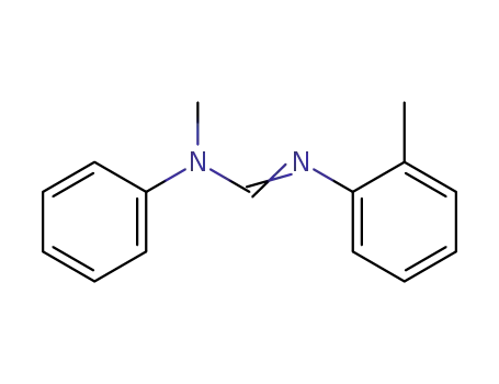 Molecular Structure of 3189-25-1 (Methanimidamide, N-methyl-N'-(2-methylphenyl)-N-phenyl-)