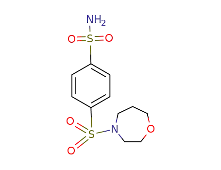 Molecular Structure of 55619-42-6 (Benzenesulfonamide, 4-[(tetrahydro-1,4-oxazepin-4(5H)-yl)sulfonyl]-)