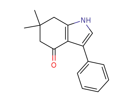 Molecular Structure of 10131-09-6 (4H-Indol-4-one, 1,5,6,7-tetrahydro-6,6-dimethyl-3-phenyl-)