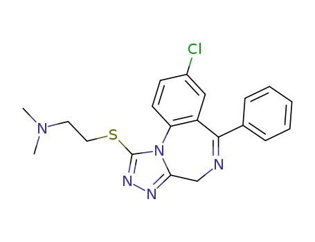[2-(8-chloro-6-phenyl-4<i>H</i>-benzo[<i>f</i>][1,2,4]triazolo[4,3-<i>a</i>][1,4]diazepin-1-ylsulfanyl)-ethyl]-dimethyl-amine