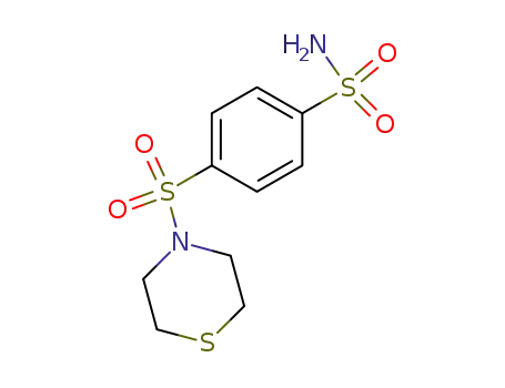 Molecular Structure of 55657-47-1 (Benzenesulfonamide, 4-(4-thiomorpholinylsulfonyl)-)