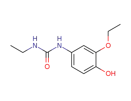 Molecular Structure of 40080-57-7 (Urea, N-(3-ethoxy-4-hydroxyphenyl)-N'-ethyl-)
