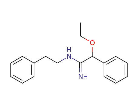 Molecular Structure of 64058-85-1 (Benzeneethanimidamide, a-ethoxy-N-(2-phenylethyl)-)