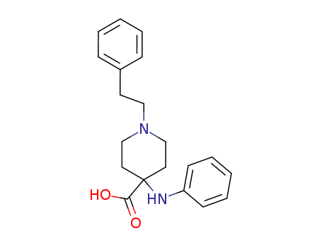 4-Piperidinecarboxylic acid, 4-(phenylamino)-1-(2-phenylethyl)-