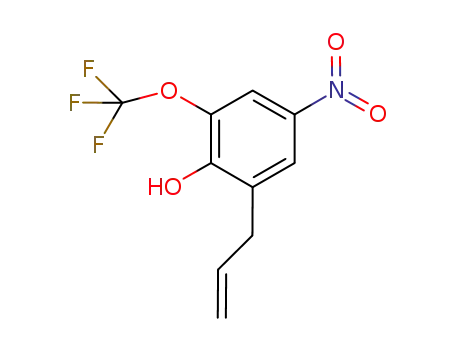 Molecular Structure of 647855-72-9 (Phenol, 4-nitro-2-(2-propenyl)-6-(trifluoromethoxy)-)