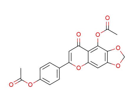 8H-1,3-Dioxolo[4,5-g][1]benzopyran-8-one,
9-(acetyloxy)-6-[4-(acetyloxy)phenyl]-